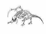 Pages Dinosaur Coloring Skeleton Bones Template Getdrawings Printable sketch template