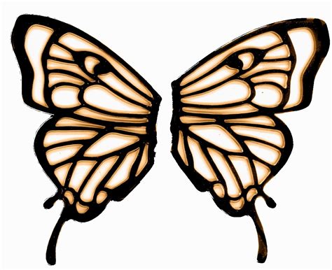 butterfly wings design clipart