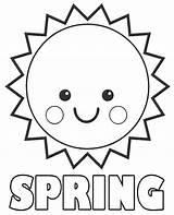 Spring Sun Coloring Pages Easy Colouring Sheet Children Topcoloringpages Sky Print sketch template