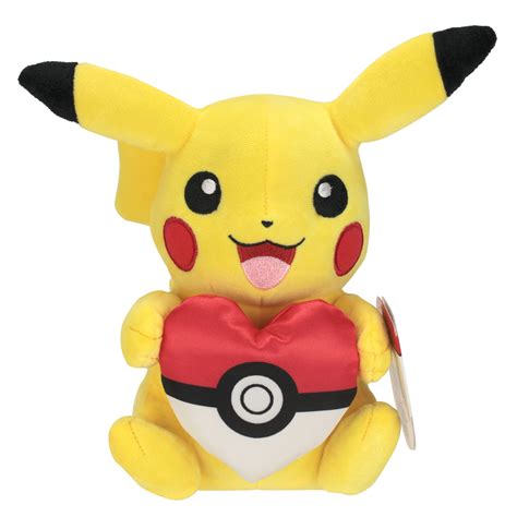 limited edition pokemon plush  pikachu  heart pillow walmartcom