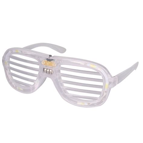 white led slotted glasses