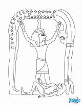 Shu Egipcia Shou Deity God Coloriage Egypte Egipcios Deidad Colorier Diosa Coloriages Egipcio Sheets Dioses Línea Goddesses sketch template