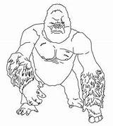 Gorilla Magilla sketch template