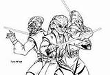 Kit Pages Coloring Fisto Wars Star sketch template