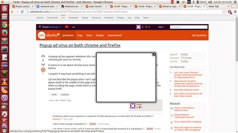 popup ad virus   chrome  firefox  ubuntu