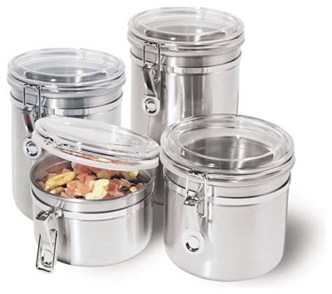 stainless steel kitchen storage container kitchen canisters  jars