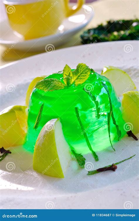 green apple jelly stock image image  sweet food apple