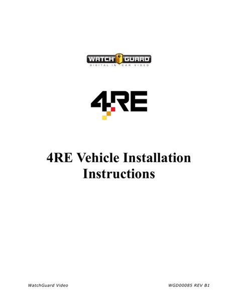 vehicle installation instructions manualzz