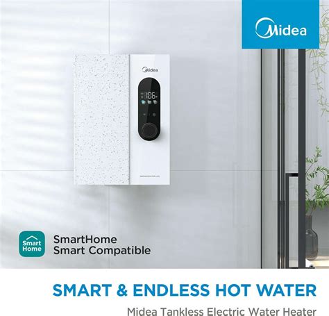 Midea 18kw Electric Tankless Water Heater Touch Control Wi Fi Control