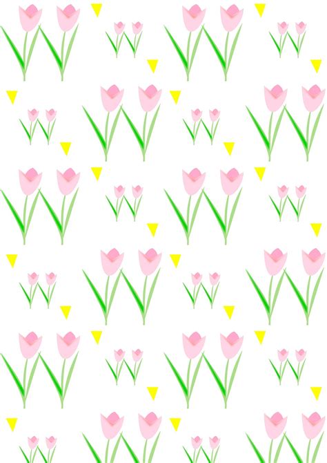 printable spring tulip scrapbooking paper ausdruckbares