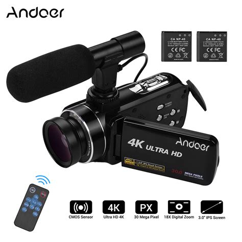 andoer  ultra hd handheld dv professional digital video camera comparison