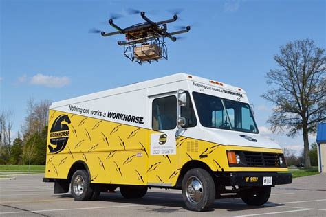 horseflys drone  truck combo  amazons prime air service  scientific diagram