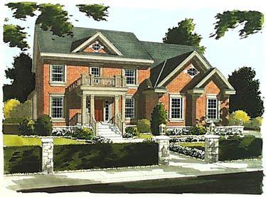 colonial style   bed  bath  car garage colonial house plans house plans southern