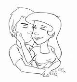 Lips Kissing Drawing Template Coloring Pages sketch template