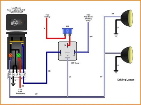 volt  pin relay wiring diagram