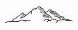 Peak Pikes Springs Colorado Clipground Clipartmag sketch template