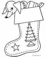 Coloring Pages Christmas Stocking Printable Print Printing Help sketch template