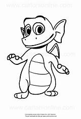 Go Bo Coloring Pages Dragon Dezzy Template Drawing sketch template