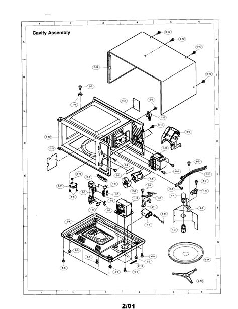 sharp microwave parts diagram wiring diagram