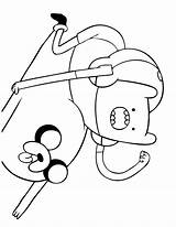 Coloring Jake Pages Adventure Time Finn Riding Printable Popular Library Clipart sketch template
