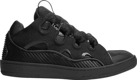 lanvin black curb sneakers  style
