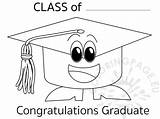 Graduate Class Congratulations Coloring sketch template