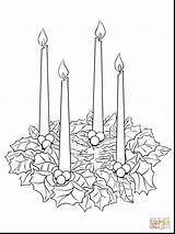 Advent Coloring Wreath Getcolorings Pages Color Printable sketch template