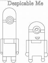 Coloring Minion Despicable Two Wecoloringpage sketch template