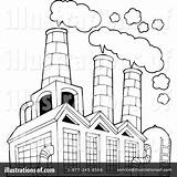 Factory Clipart Pollution Illustration Building Drawing Rf Visekart Royalty Getdrawings sketch template