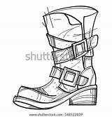 Timberland Boot Boots Drawing Template Men sketch template