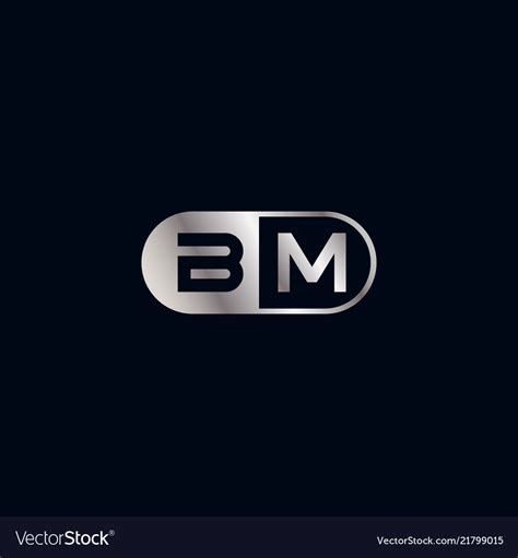 initial letter bm logo template design royalty  vector