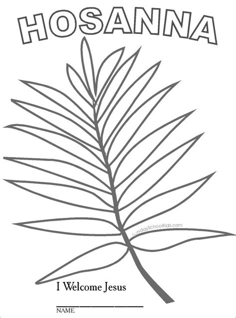 palm branch printable coloring page