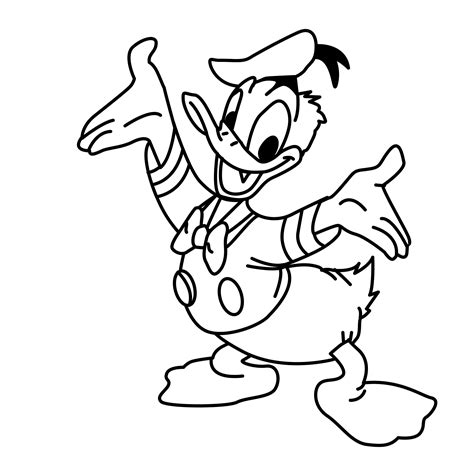 donald duck coloring sheet coloringmecom