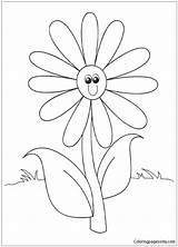 Flower Pages Happy Coloring Flowers Sheets Printable sketch template