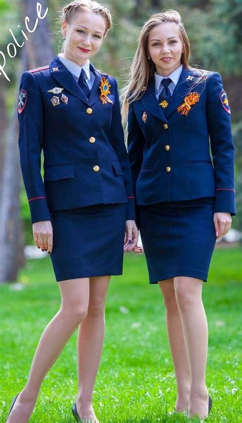 Two Officers In Dress Uniforms Military Women Army