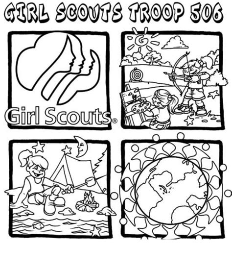 girl scouts coloring book pages girl scout activities girl scouts