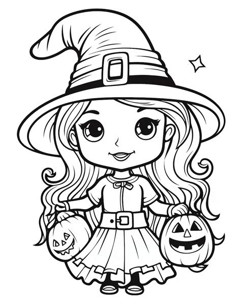 halloween coloring book  images  kids students  trick
