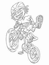 Rocket Power Otto Coloring Oswald Pages Printable Tattoo Crafts Supercoloring Printables Cartoon sketch template