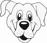 Dog Face Coloring Template Pages Head Cute Drawing Outline Animal Printable Templates Cartoon Drawings Patterns Faces Dogs Color Puppy Clipart sketch template