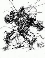 Coloring Pages Carnage Venom Deviantart Comments Coloringhome sketch template