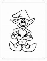 Christmas Elves Coloring Pages Cliparts Elf Xmas Kids Games sketch template