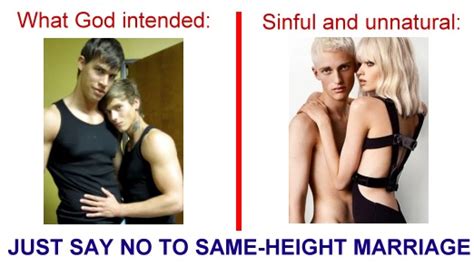 no same height marriage
