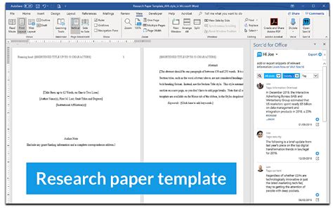 research paper template google docs