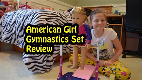 american girl gymnastics set toy review  bethany  youtube