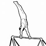 Gymnastics Douglas sketch template