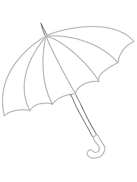 umbrella coloring page  printable  svg cut file