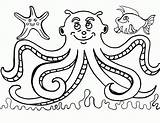 Octopus Pulpo Pulpos Poulpe Pieuvre Coloriage Tintenfisch Pintar Oktopus Ausmalbilder Colorier Animaux Polvo Angler Blekksprut Ausmalbild Bestcoloringpagesforkids Pintarcolorir Preschoolers Gianfreda sketch template