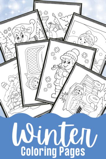 printable winter coloring pages  preschool