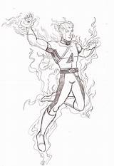 Torch Human Drawing Getdrawings sketch template