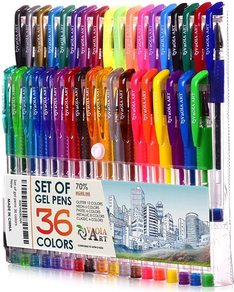 gel pens  coloring  creative folk